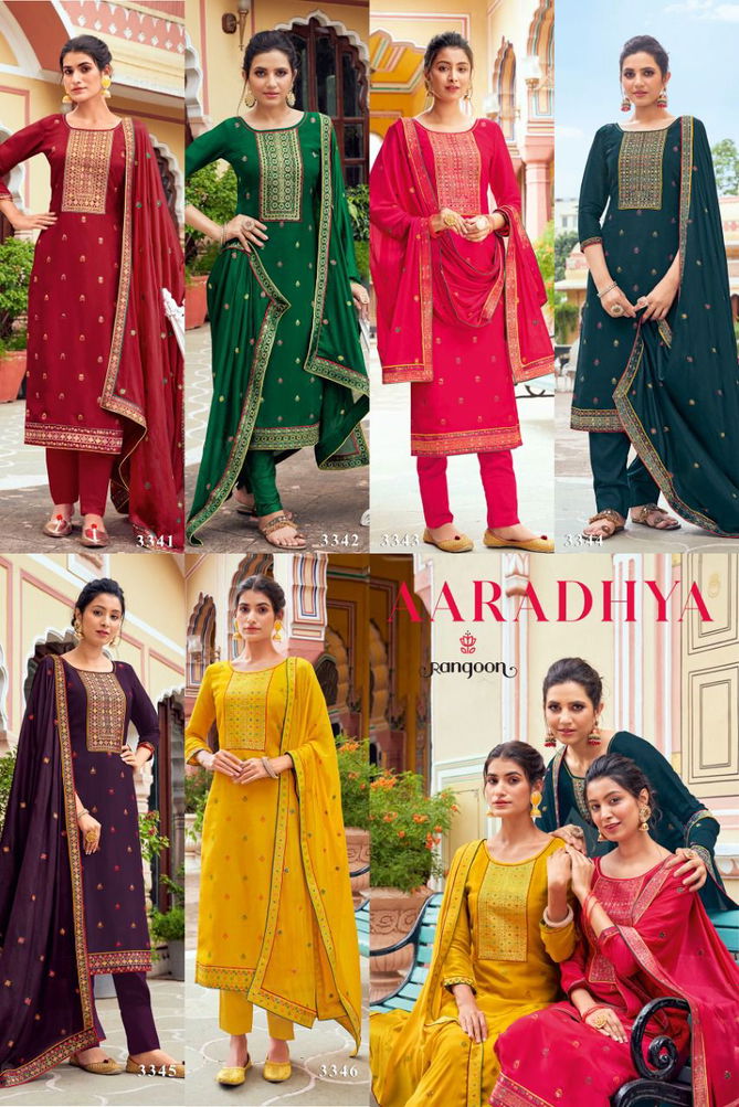 Rangoon Aaradhya Festival Wear Designer Fancy Ready Made Suit Collection